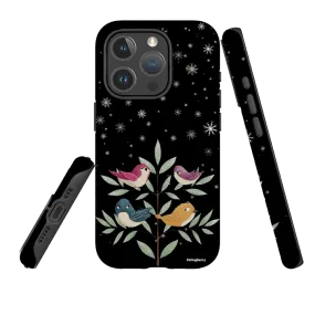iPhone MagSafe Tough Case - Garden Birds Black By Maja Lindberg Protective Craft