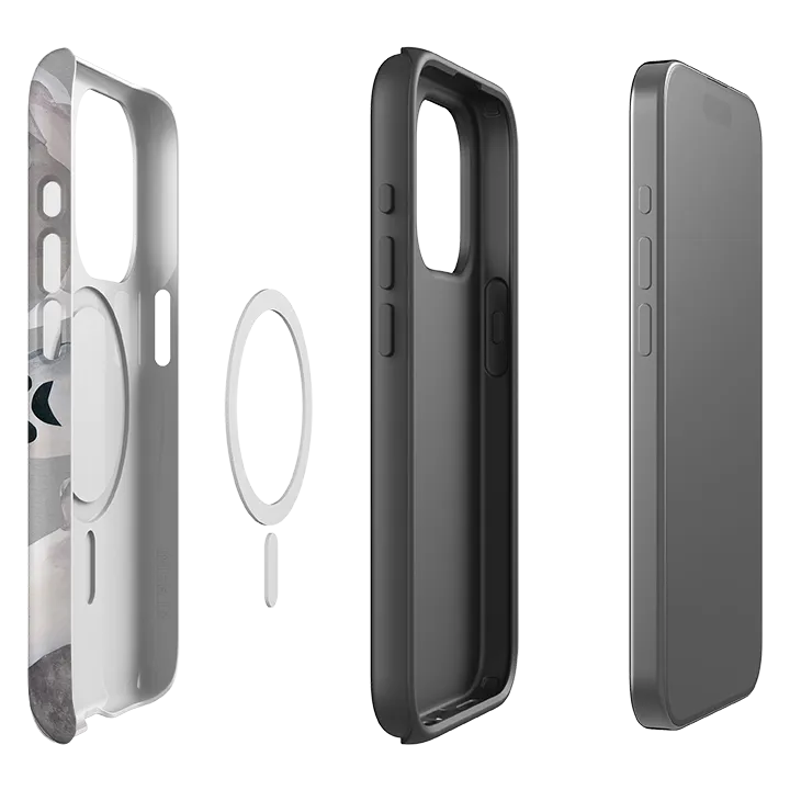 Tight Fit iPhone MagSafe Tough Case - Ghosts and Moons By Tracey English