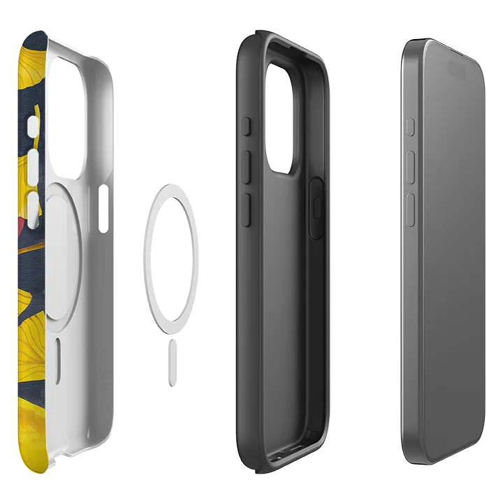 easy installation Eco Friendly iPhone MagSafe Tough Case - Ginko Leaves By Tracey English