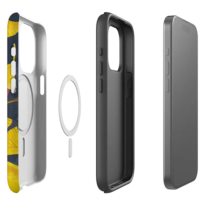 iPhone MagSafe Tough Case - Ginko Leaves By Tracey English Premium Feel Layer
