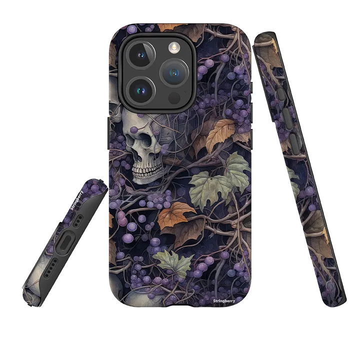 iPhone MagSafe Tough Case - Grape Skull Premium Style