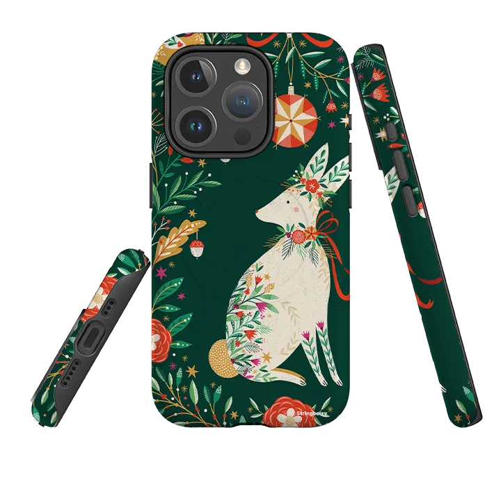 Scratch Barrier iPhone MagSafe Tough Case -  Hare II By Ali Brookes