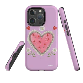 Polished Touch Vibrant Colors iPhone MagSafe Tough Case -  Heart Pin Cushion By Catherine Rowe