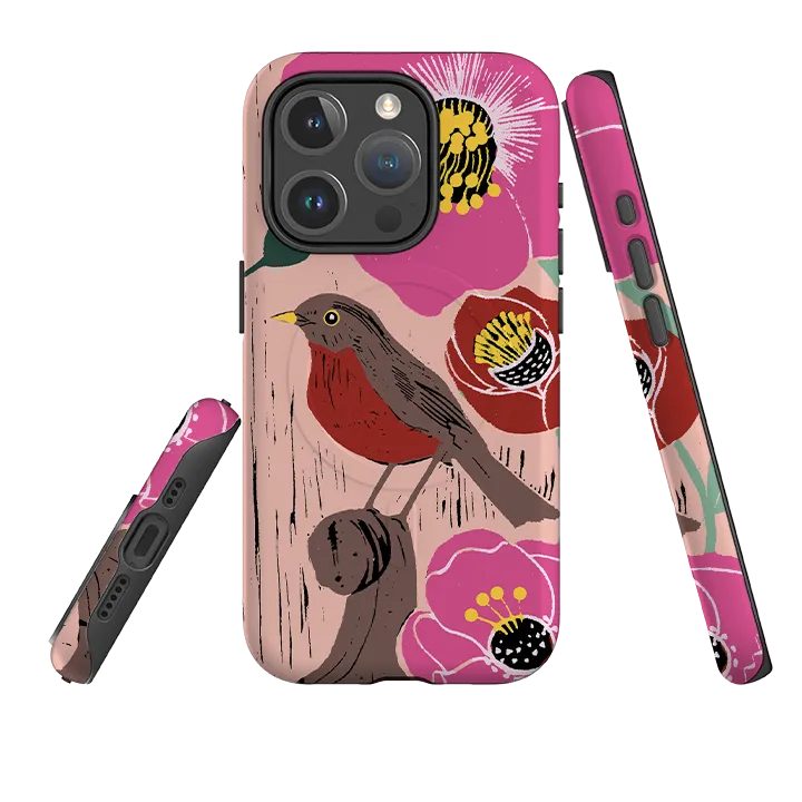 Rugged Look Impact Resistant iPhone MagSafe Tough Case -  Hellebore By Kate Heiss