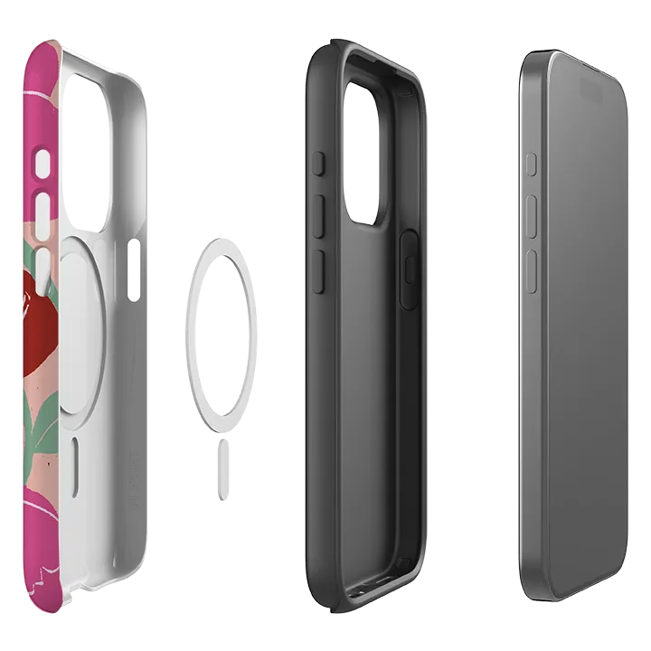 Hybrid Edge Matte Look Design iPhone MagSafe Tough Case -  Hellebore By Kate Heiss