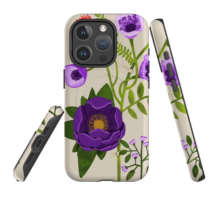 iPhone MagSafe Tough Case -  Herbarium Oracle By Nina Pace Hybrid Material Elegant Shield