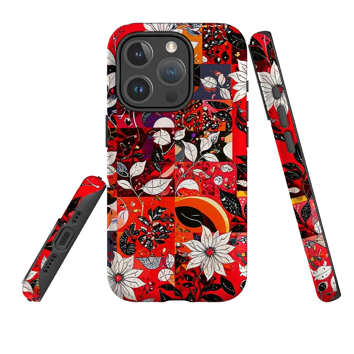 iPhone MagSafe Tough Case - Hime Floral Sleek Finish