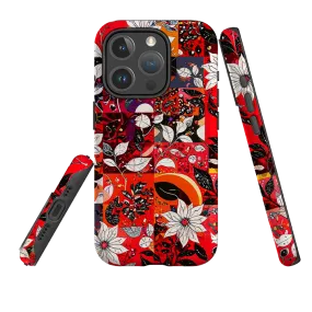 iPhone MagSafe Tough Case - Hime Floral Sleek Finish