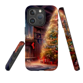 Anti glare Protective Frame Design iPhone MagSafe Tough Case -  Holly Jolly Christmas II