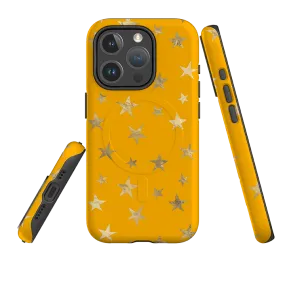 Premium Feel iPhone MagSafe Tough Case - Honey Stars Gold