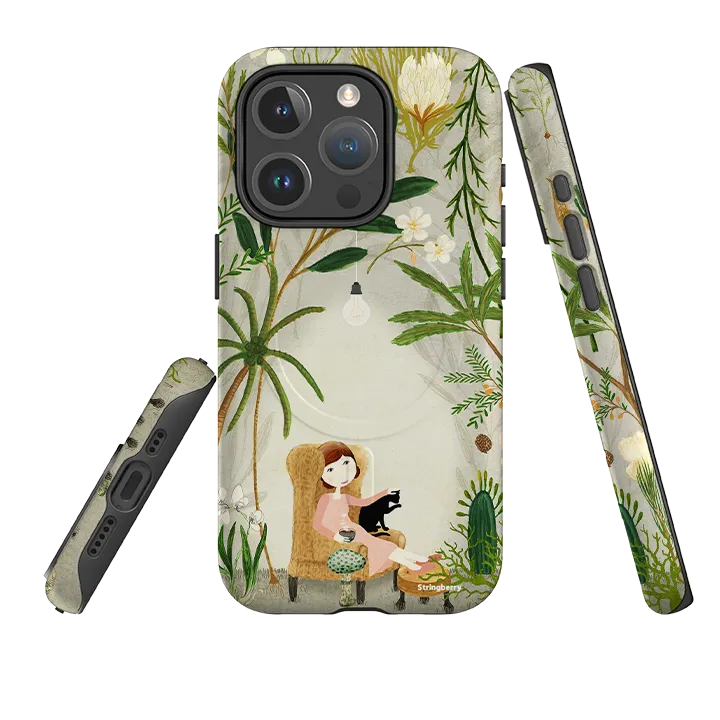 iPhone MagSafe Tough Case - Imaginarium Garden I By Katherine Quinn premium design Camera Protection