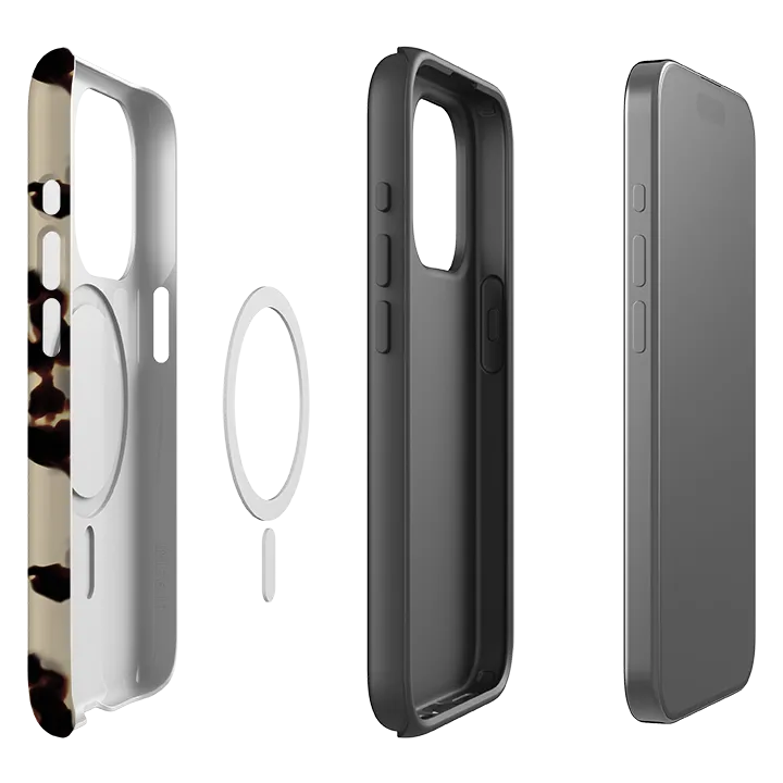 Protective Layer Premium Detail Finish iPhone MagSafe Tough Case -  Ivory Rocky Road