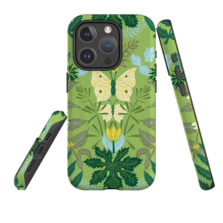 iPhone MagSafe Tough Case - Leaf Green By Kate Heiss Edge Shield
