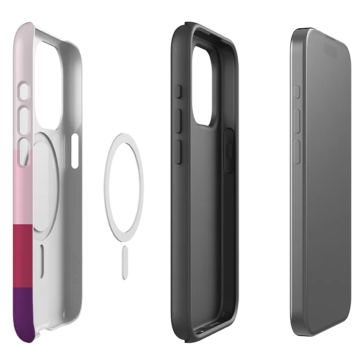 Transparent Edge iPhone MagSafe Tough Case - Lyon Chroma