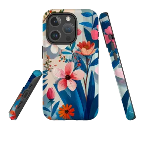 Premium Surface Finish Smooth Edges iPhone MagSafe Tough Case - Maiden Floral