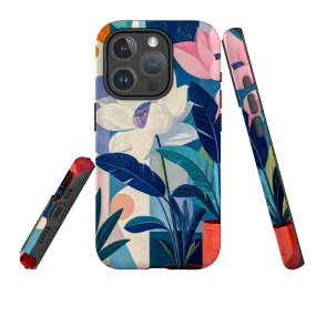 Sleek Appearance Flexible Grip Form iPhone MagSafe Tough Case - Mill Floral