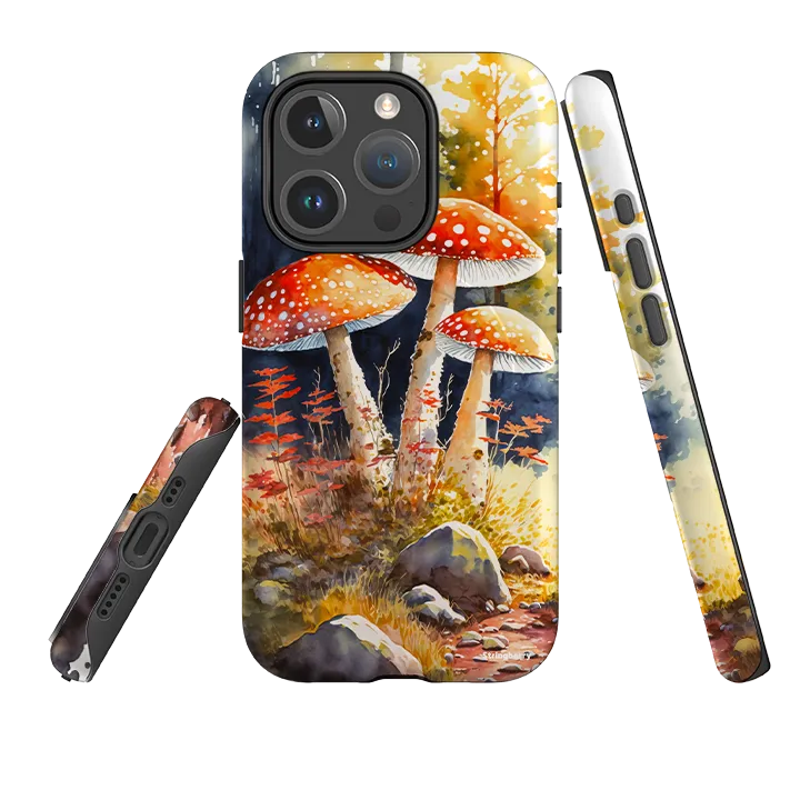 Outdoor Use Port Protection iPhone MagSafe Tough Case - Mushroom Colour I