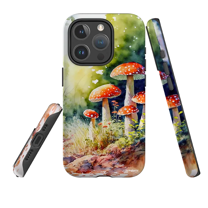 Light Design Modern Pattern iPhone MagSafe Tough Case -  Mushroom Colour IV