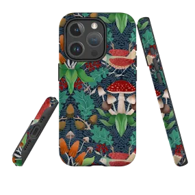 Flexible Grip Form Protective Edge Layer iPhone MagSafe Tough Case - Mushrooms By Bex Parkin