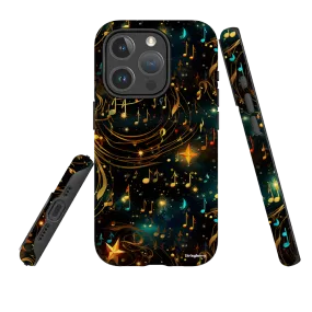 iPhone MagSafe Tough Case - Musical Stars II Modern Texture Look Elegant Pattern Design