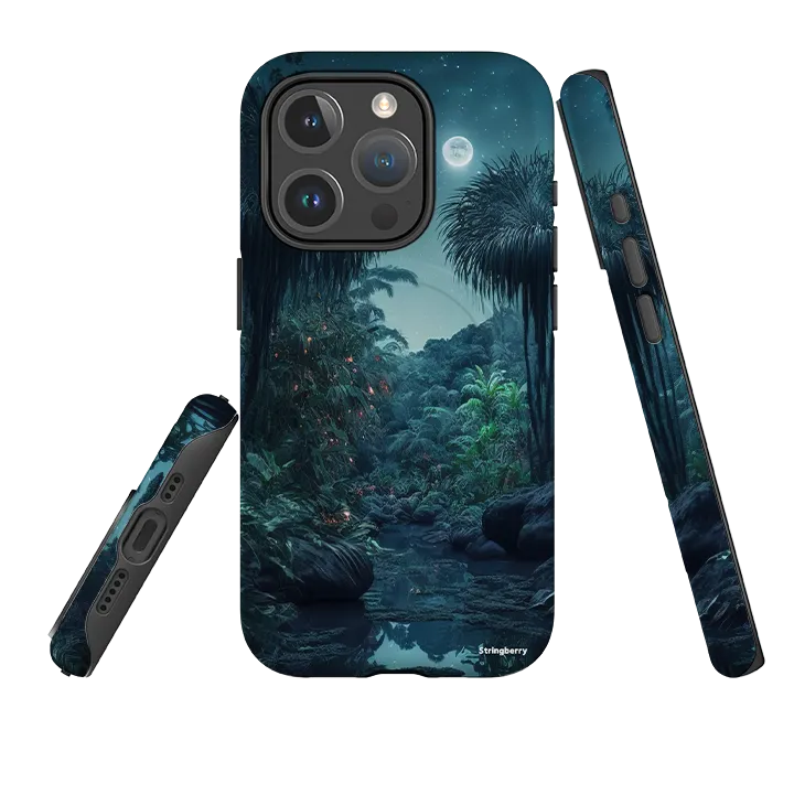 iPhone MagSafe Tough Case -  Mystic Moon Anti scratch Gloss Layer Finish