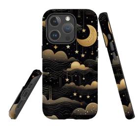 Durable Design Texture Vivid Surface Detail iPhone MagSafe Tough Case - Night Clouds II