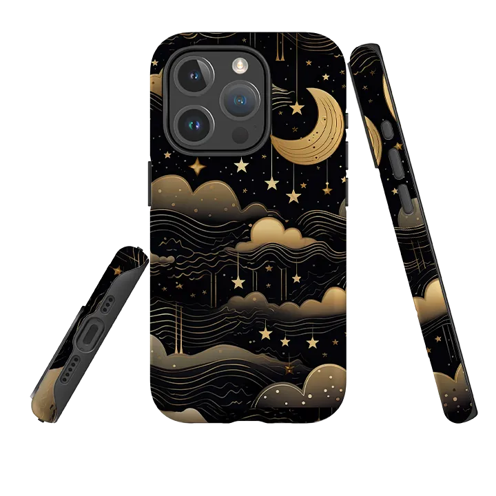 iPhone MagSafe Tough Case - Night Clouds II Flexible Pattern Texture Soft Touching