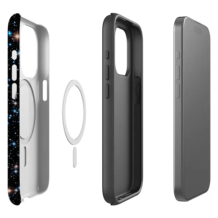 iPhone MagSafe Tough Case - Night Sparkle II (Case does not glitter) Minimal Feature Minimal Pattern Texture