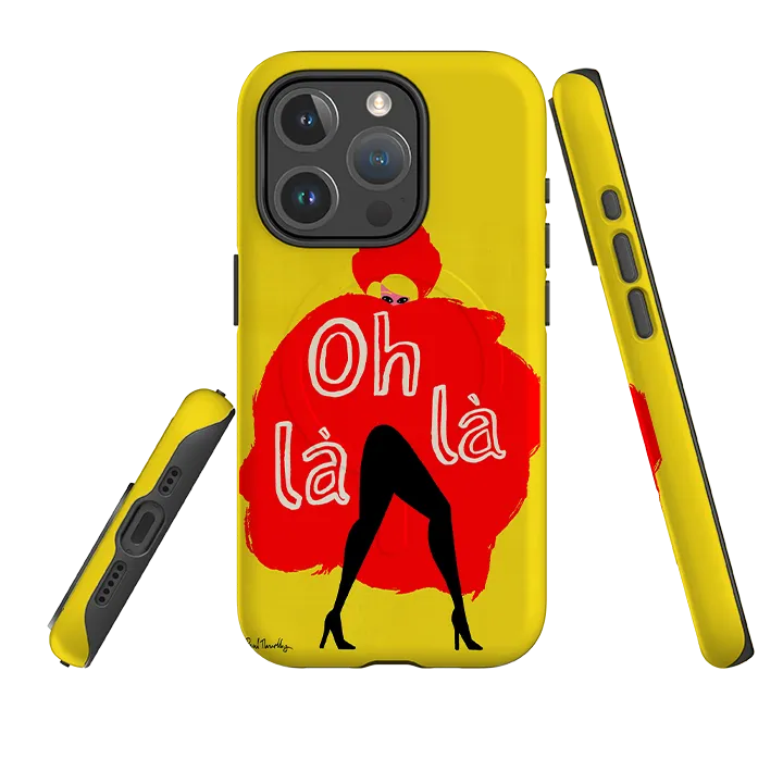 Soft Grip iPhone MagSafe Tough Case -  Oh Lala By Paul Thurlby