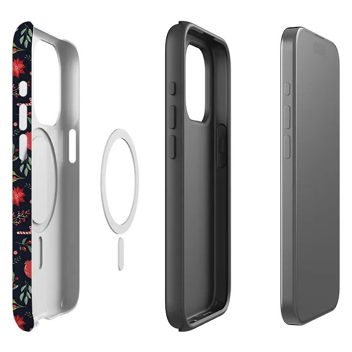 Protective barrier iPhone MagSafe Tough Case - Oranges and Candy Canes II