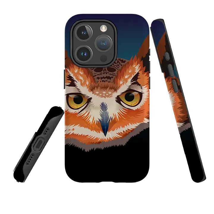 Pocket Size Outdoor Protection iPhone MagSafe Tough Case -  Owl By Mia Underwood