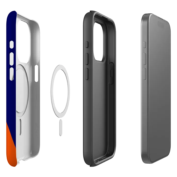 Durable Edge iPhone MagSafe Tough Case -  Paris Stripes By Paul Thurlby