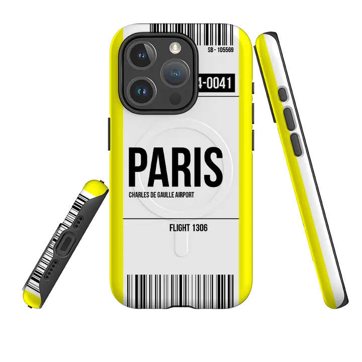 iPhone MagSafe Tough Case -  Paris Yellow Ergonomic Texture