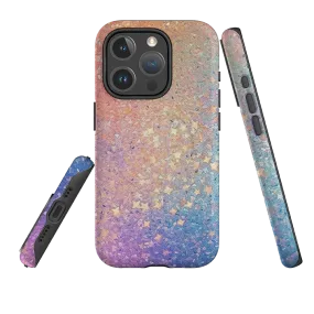 Clear Frame iPhone MagSafe Tough Case - Pastel Glitter (case does not glitter)