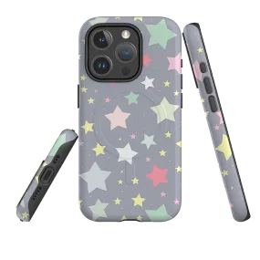 iPhone MagSafe Tough Case - Pastel Stars Strong Outline Light Design