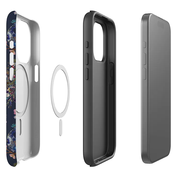 iPhone MagSafe Tough Case -  Peacock and Cherry Blossoms Iris By Helen Ahpornsiri Daily Style