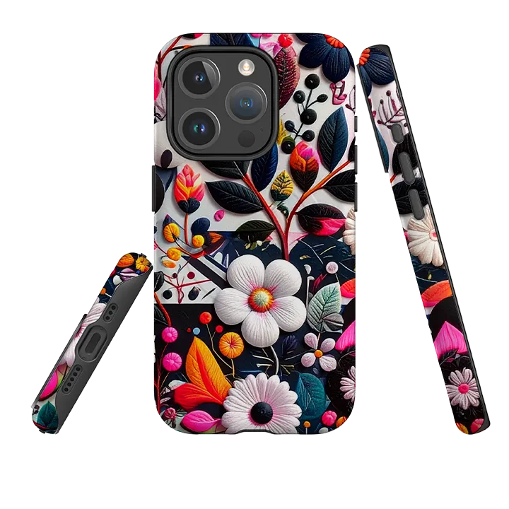 Colorful Finish Stylish Color iPhone MagSafe Tough Case - Petals For Summer