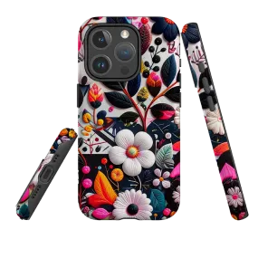Scratch Resistant Trendy Look iPhone MagSafe Tough Case - Petals For Summer