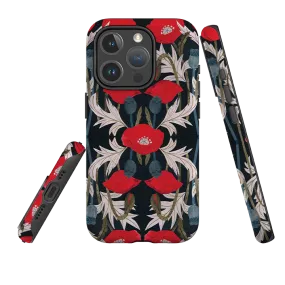 iPhone MagSafe Tough Case - Poppy By Tracey English Modern Build Vivid colors