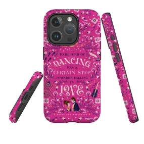 Luxury Edge Texture Protective Form iPhone MagSafe Tough Case -  Pride and Prejudice Pink By Jenny Zemanek