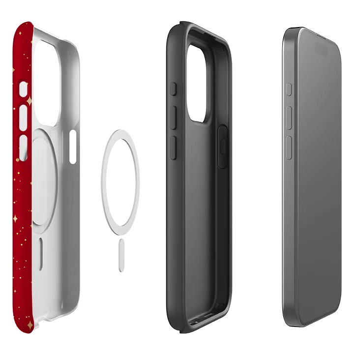 iPhone MagSafe Tough Case -  Red Cosmos Strong Outline