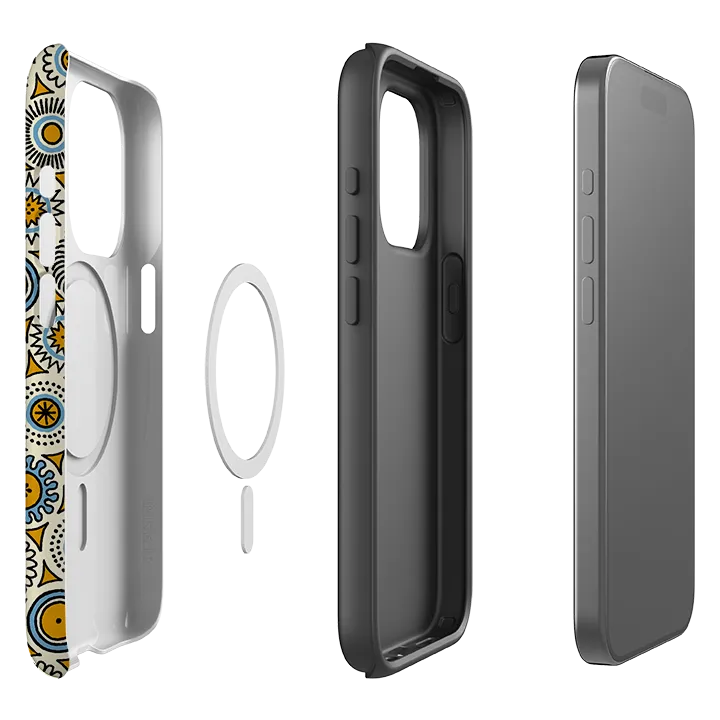 Slim Fitment iPhone MagSafe Tough Case - Roundels By Cressida Bell