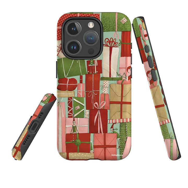 Protective Covering iPhone MagSafe Tough Case - Santas Helpers II By Maja Lindberg