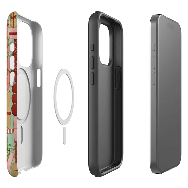 iPhone MagSafe Tough Case - Santas Helpers II By Maja Lindberg Modern Texture Build Shock shield