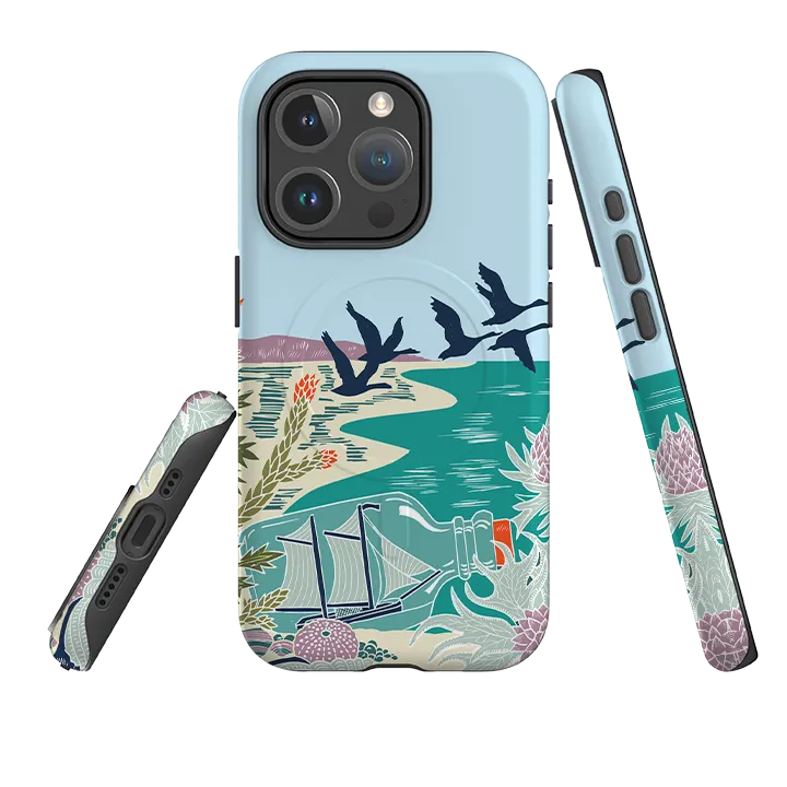 Chic Accessory Impact Resistant iPhone MagSafe Tough Case - Ship Bottle By Kate heiss