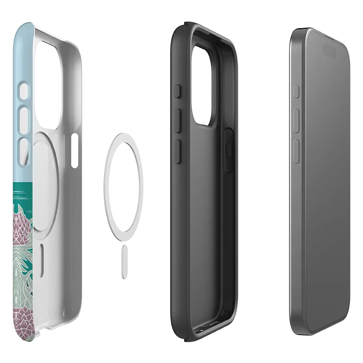 soft look iPhone MagSafe Tough Case - Ship Bottle By Kate heiss