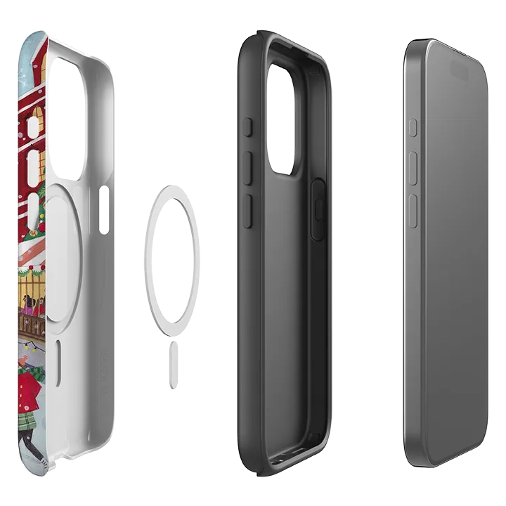 Drop Shield Clean Texture iPhone MagSafe Tough Case - Skating London By Caroline Bonne Muller