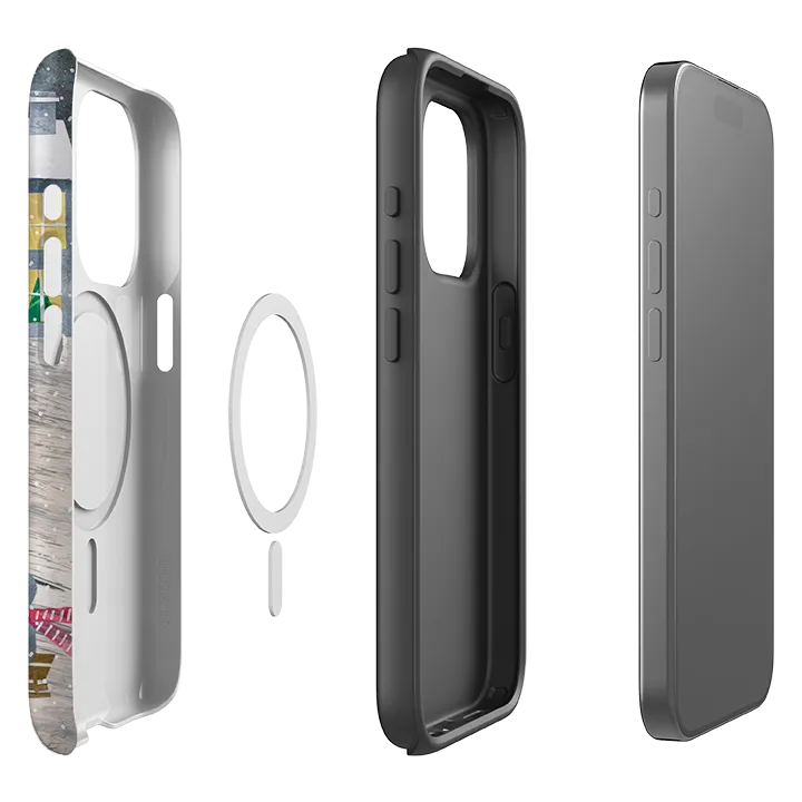 Soft Shield Button Cover iPhone MagSafe Tough Case - Sledging By Tracey English