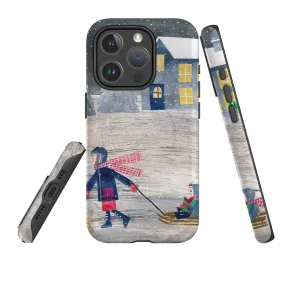 iPhone MagSafe Tough Case - Sledging By Tracey English Light Structure Stylish Texture