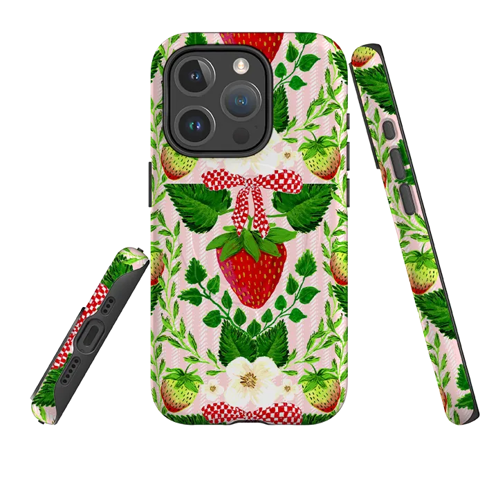 iPhone MagSafe Tough Case - Strawberries I By Abby Jacobs Pocket Friendly